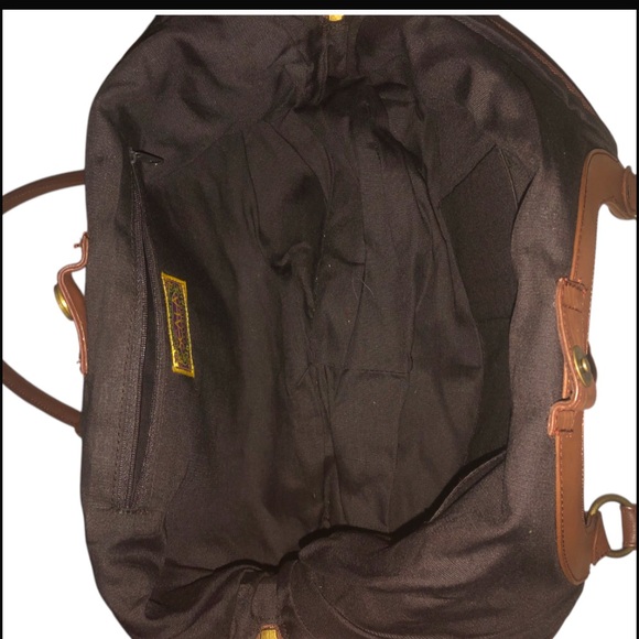 Vintage Scala Hobo Shoulder Bag  EUC Leaf/Floral Print Tapestry Material - Picture 4 of 8